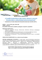 Bezpłatne szkolenie  „Czynniki środowiskowe jako istotny element w procesie leczenia dzieci z zaburzeniami neurorozwojowymi"