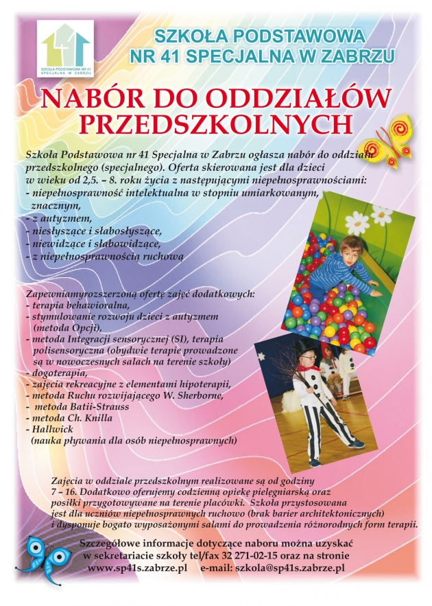 Nabór do oddziału przedszkolnego