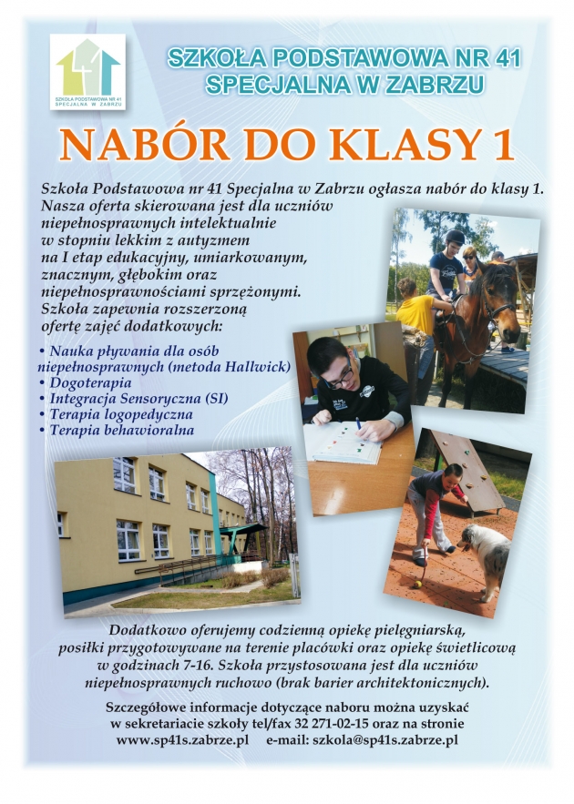 Nabór do klasy pierwszej szkoły podstawowej